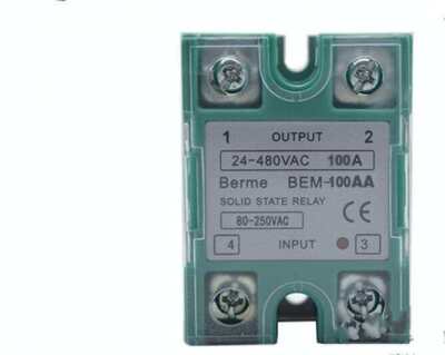 New DC 80-250V to AC 24-480V 100A BEM-100AA Solid State Relay Module