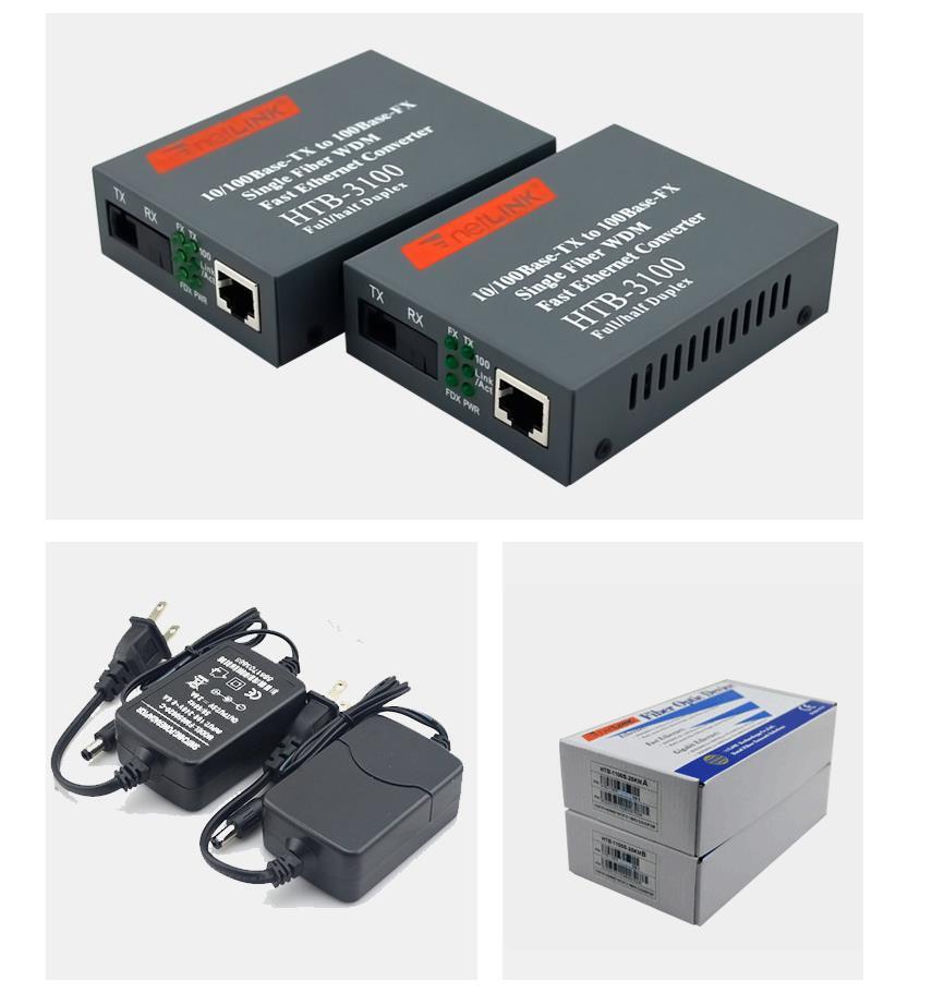 Fiber Media Converter Gigabit 10/100M SM Single Fiber SC Fiber Media Converter Gigabit 10/100M SM Single Fiber SC