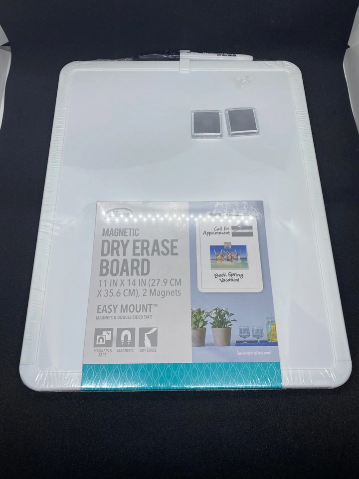 2x Dry Erase Board The Board Dudes Magnetic Dry Erase Easy Mount 11" x 14'' NEW - Image 2 of 4