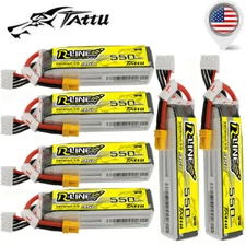 6PC Tattu RLine 550mAh 14.8V 4S Lipo Battery XT30 Plug For FPV Racing Quadcopter