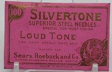 ORIGINAL SILVERTONE LOUD TONE STEEL NEEDLE PACK 100 PCS ANTIQUE RARE