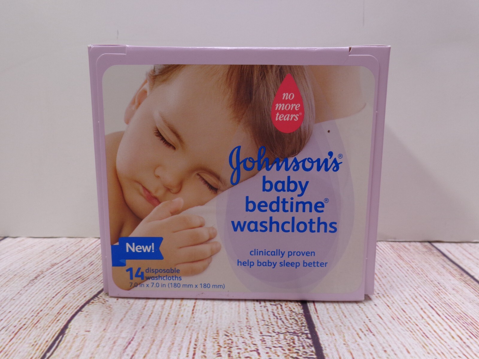 JOHNSON’S BABY BEDTIME WASHCLOTHS 1 BOX W/14 DISPOSABLE WASHCLOTHS