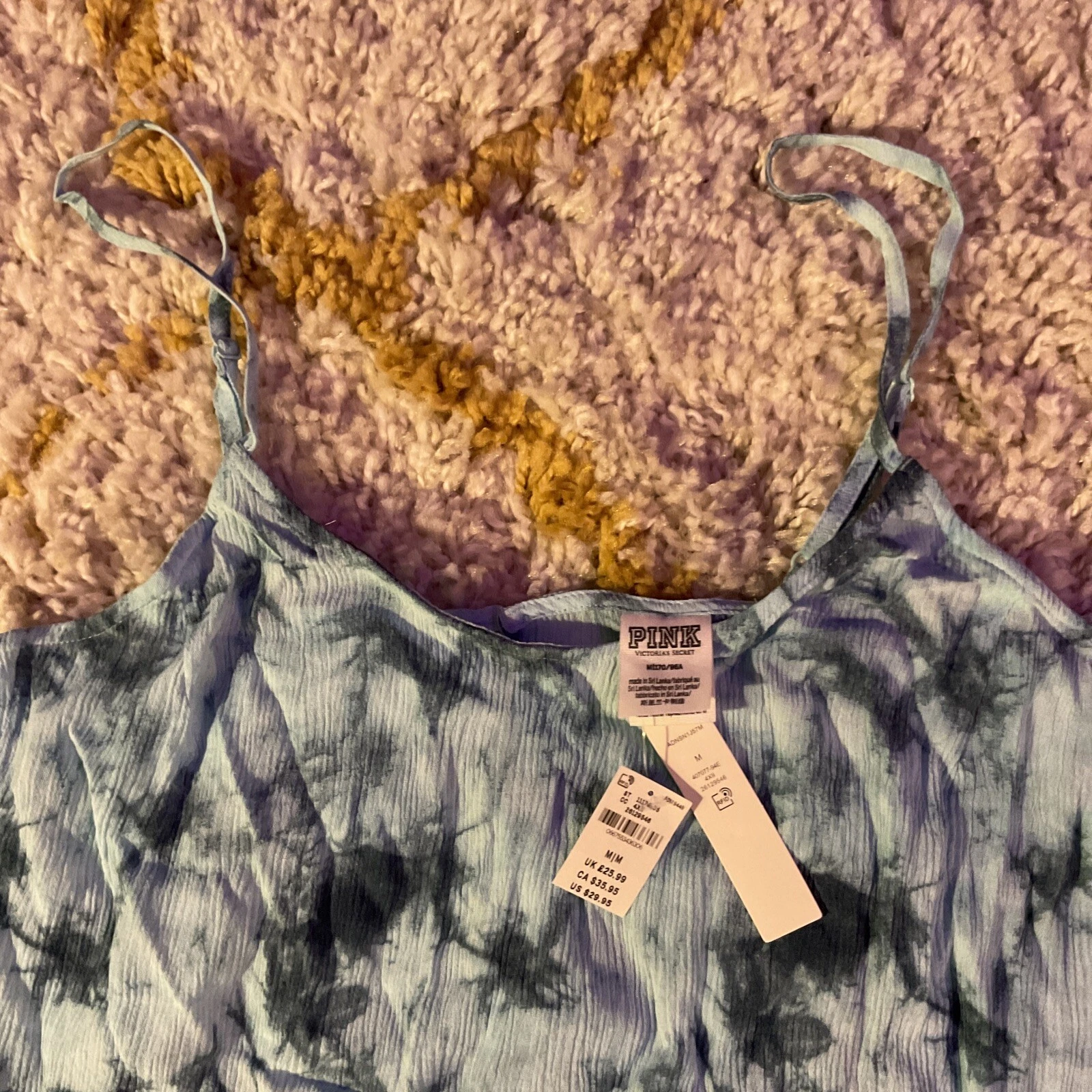 UNDERCOVER Abito slip tintura rosa Victoria Secret schiuma di mare taglia media