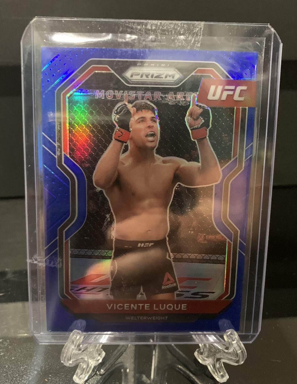 2021 UFC Prizm Vicente Luque Blue Prizm 17/199! #5 Ranked Welterweight