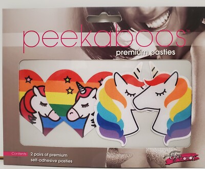 Rainbow Multicolor Unicorn Pasties By Eye Candy