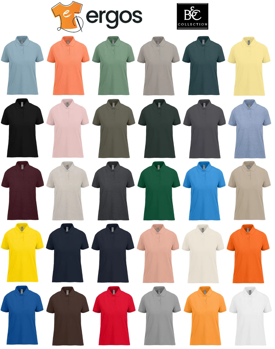 B&C Collection T-Shirt Manica Corta Donna E190 - 100% Cotone, Top Casual Basic, Vestibilità Comoda, Colore Nero, Taglia S