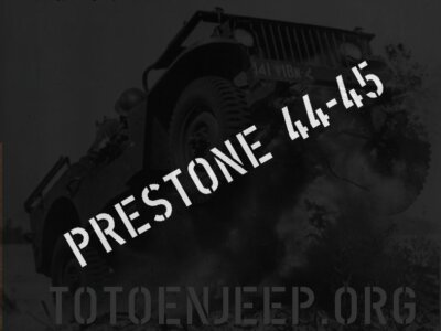 TASCHENTUCH SCHABLONE FROSTSCHUTZMARKIERUNG PRESTONE 44-45. jeep willys m201
