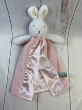 Bunnies by the Bay Plush Pink Bunny Bye Bye Buddy Security Lovey Loop Satin