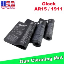 Universal Gun Cleaning Mat with Parts List View for Glock AR 1911 Gunsmithing