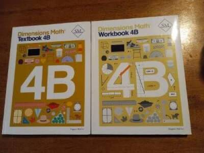 Dimensions Math 4B SET -- Textbook 4B and Workbook 4B - Paperback - GOOD
