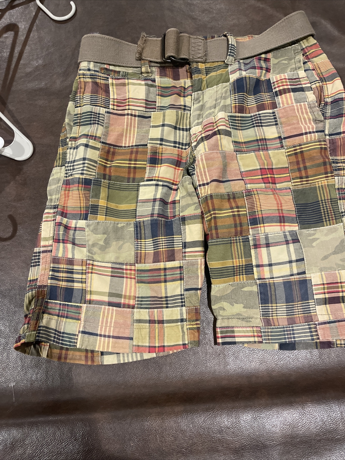 American Eagle Patchwork Patches  Shorts With Bel… - image 3