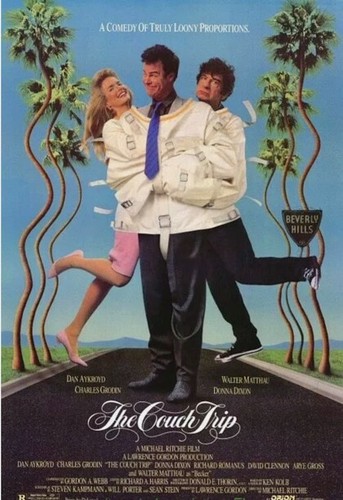 COUCH TRIP MOVIE POSTER Original 27x41 DAN AYKROYD DONNA DIXON 1988