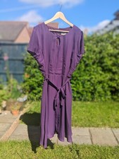 Lindy Bop Bretta Purple Tea Dress size 20, Slight Damage