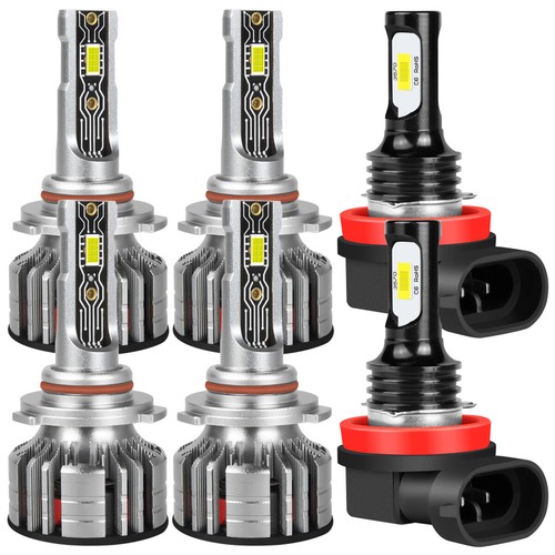 For 2013-2015 Toyota RAV4 Combo LED Headlight High/Low + Fog Light Bulbs Kit A8D - Picture 2 of 18