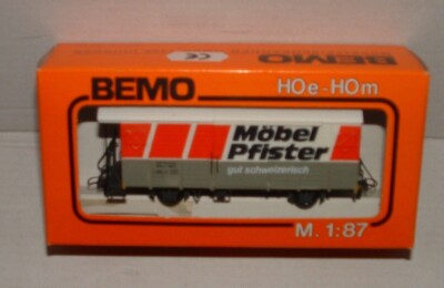 Bemo 2283 122 Ged. Goods Wagon RHB Gbk-V 5612 ''Möbel Pfister'' H0e / H0m #X-89-10