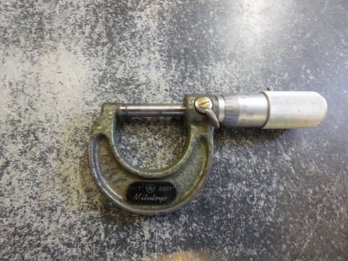 Mitutoyo No.103-135 Outside Micrometer 0-1” 0.0001”