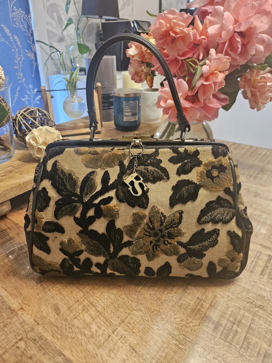LOT DE 2 SACS VINTAGE ANNÉES 40-50 - CUIR - BORDEAUX ET MARRON - TRÈS BON ÉTAT