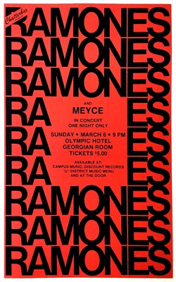 Heim Wand Kunstdruck Jahrgang Retro Konzert Gig Poster - The Ramones -A4 ,A3,A2,