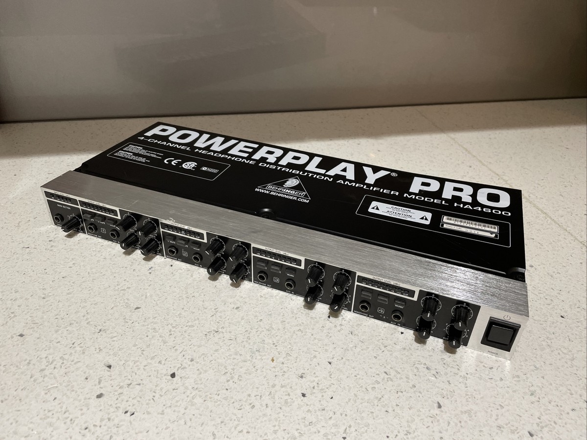 BEHRINGER HA4600 4チャンネルヘッドフォンアンプ Behringer HA4600 PowerPlay Pro 4 Channel Headphone Amp