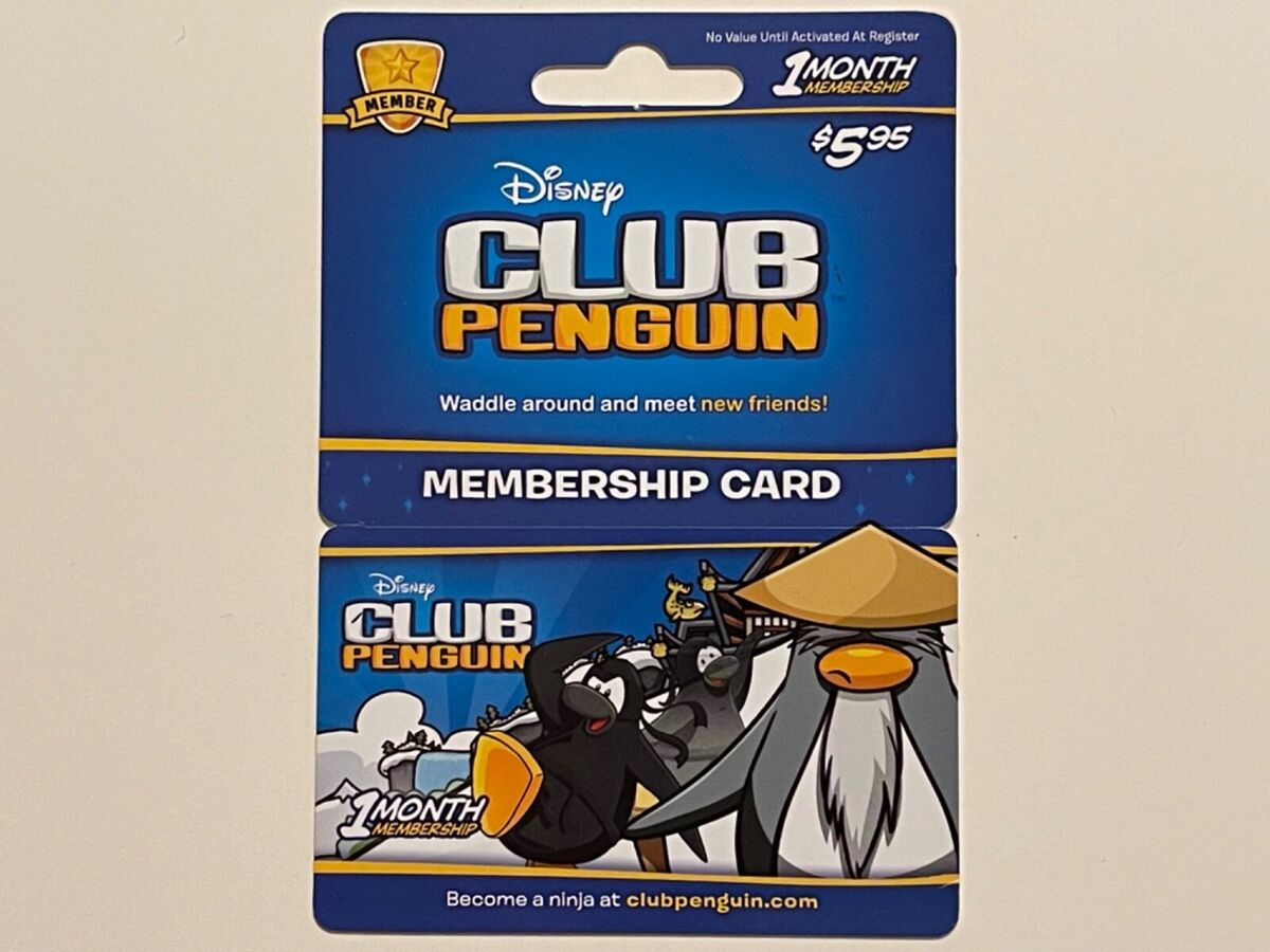 Functional Card: Club Penguin 02 (Disney, United States of America