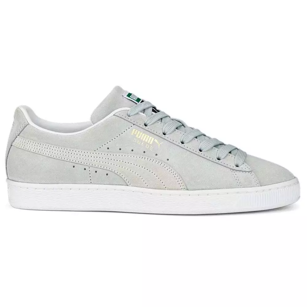 Puma grey cheap suede shoes