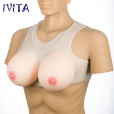 2800g VEST Style Full Silicone Breast Forms Crossdresser False Boobs Drag Queen