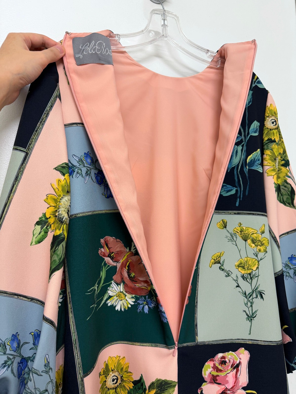 Lela Rose Floral Portrait Patchwork Print Balloon… - image 15