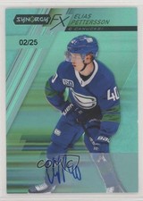 2020-21 Upper Deck Synergy FX Tier Green 2/25 Elias Pettersson #FX-24 Auto um0