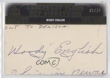 2011 SP Legendary Cuts Black Cut Signatures /32 Woody English #CHIN-WE Auto uk2
