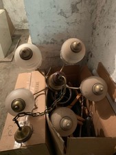 Lampadario vintage usato, anni '50 - '60, funzionante ed in perfette condizioni