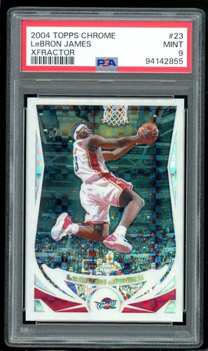 LeBron James [Xfractor] #23 2004 Topps Chrome card