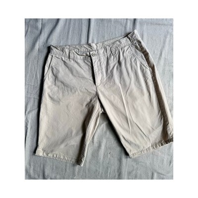 Piazza Italia Man Beige Tailored Chino Shorts Men's EU 48 Fits US 34 Preppy