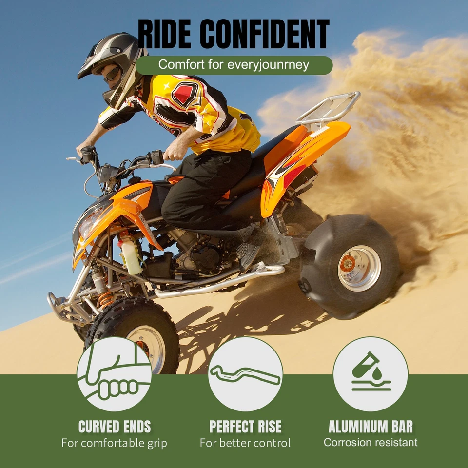 Guidão de motocicleta 7/8" 22mm barra de arrasto para Harley Sportster XL 883 1200 - Imagem 4 de 4