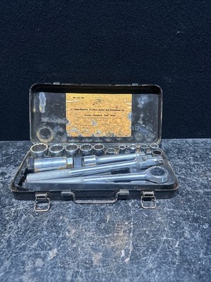 Vintage Tool Star Japan 15-teiliges Steckschlüssel- und Befestigungsset Ref Cs7