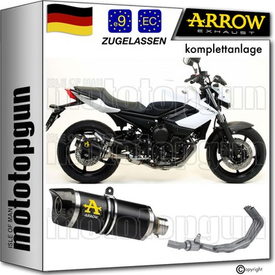 komplettanlage open schwarz c thunder arrow fur yamaha xj6 diversion 2013 13