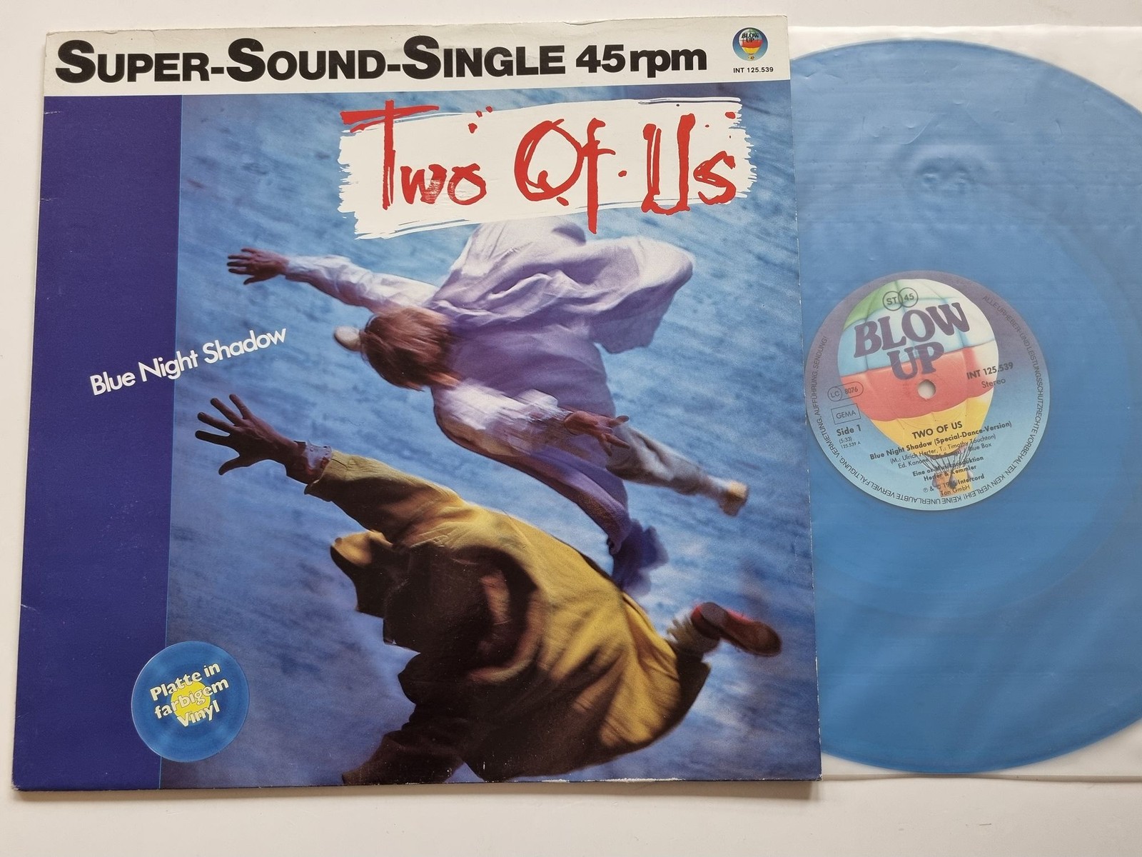 Two Of Us - Blue Night Shadow 12'' Vinyl Maxi Germany BLUE VINYL