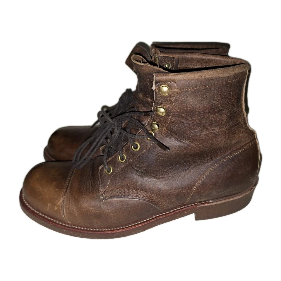 L L Bean Boots USA Chippewa Shop Bilthif sole 9E Brown - Image 4 of 4