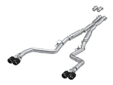 MBRP 3'' CatBack Exhaust Quad Exit w/Carbon SS Tip For 15-23 Dodge Challenger V8