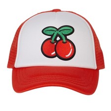 Top Headwear Boys Girls Red Cherry Hat - Youth Snapback Trucker Cap