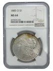 1885-O Morgan Silver Dollar NGC MS64