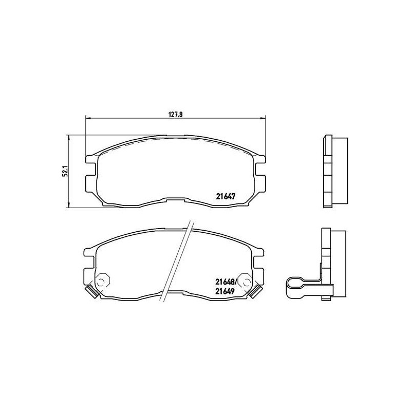 BREMBO P 54 014 Brake Pads Set Front for Galant Eclipse Persona Space Wagon Runn