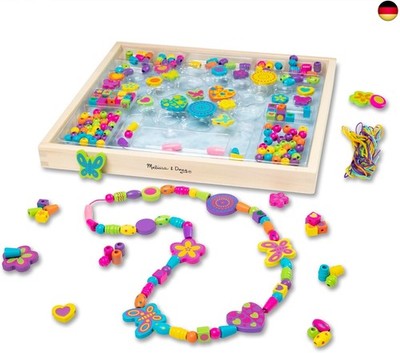 Melissa & Doug Perlen-Set aus Holz für Kinder ab 4 Jahren, für das Designen 