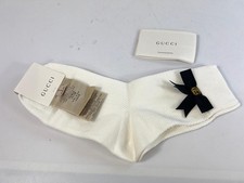 GUCCI socks  WHITE bow socks new with tags size S ref mp