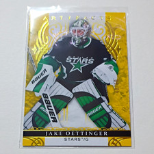 Upper Deck Artifacts Goalies Jake Oettinger Stars 117 Yellow 4050 Upper Deck Artifacts Goalies Jake Oettinger Stars 117 Yellow 4050