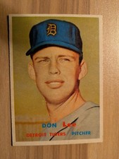 Don Lee 1957 Topps ROOKIE CARD #379 - Free Shipping. rookie card picture