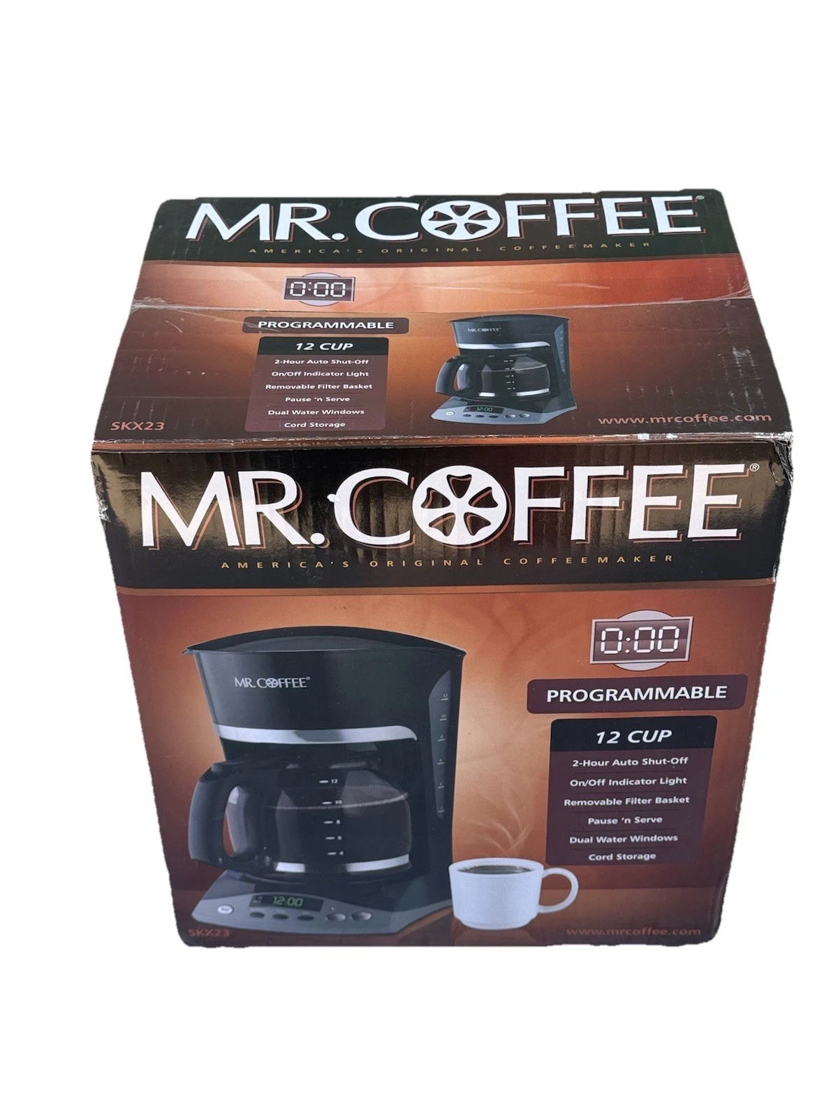 Mr. Coffee 12-Cup Programmable Coffee Maker Black VTG 2009 SKX23 NEW SEALED