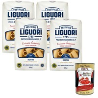 Pastificio Liguori Rigatoni 4X500G Pasta Di Gragnano Igp Bronzegezogen Premium