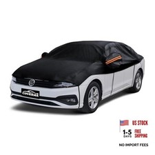 Half Car Cover Sedan, Hail Protector Car Cover with Cotton Liner, Sedan L