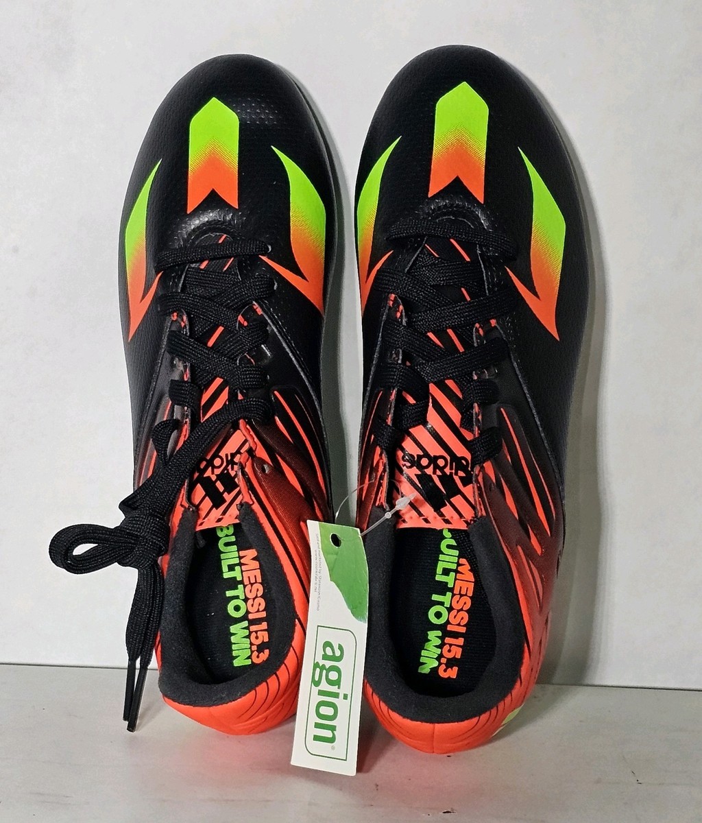 Men' ADIDAS Messi 15.3 FG (AF4852) Black/Orange (Soccer/Futbol