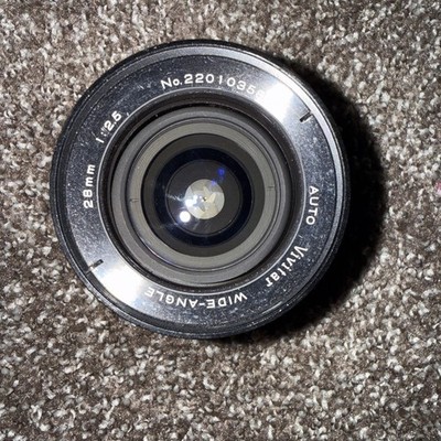 Vivitar 28mm 1:2.5 Auto Wide-Angle Camera Lens
